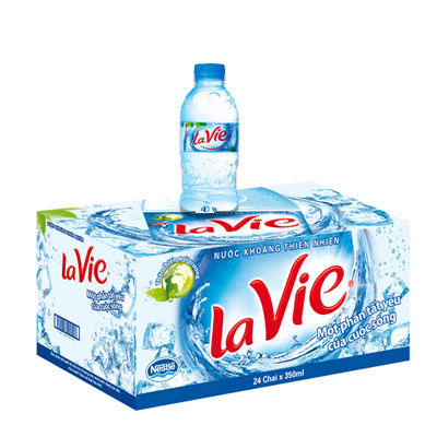 Thùng 24 chai nước Lavie 350ml 